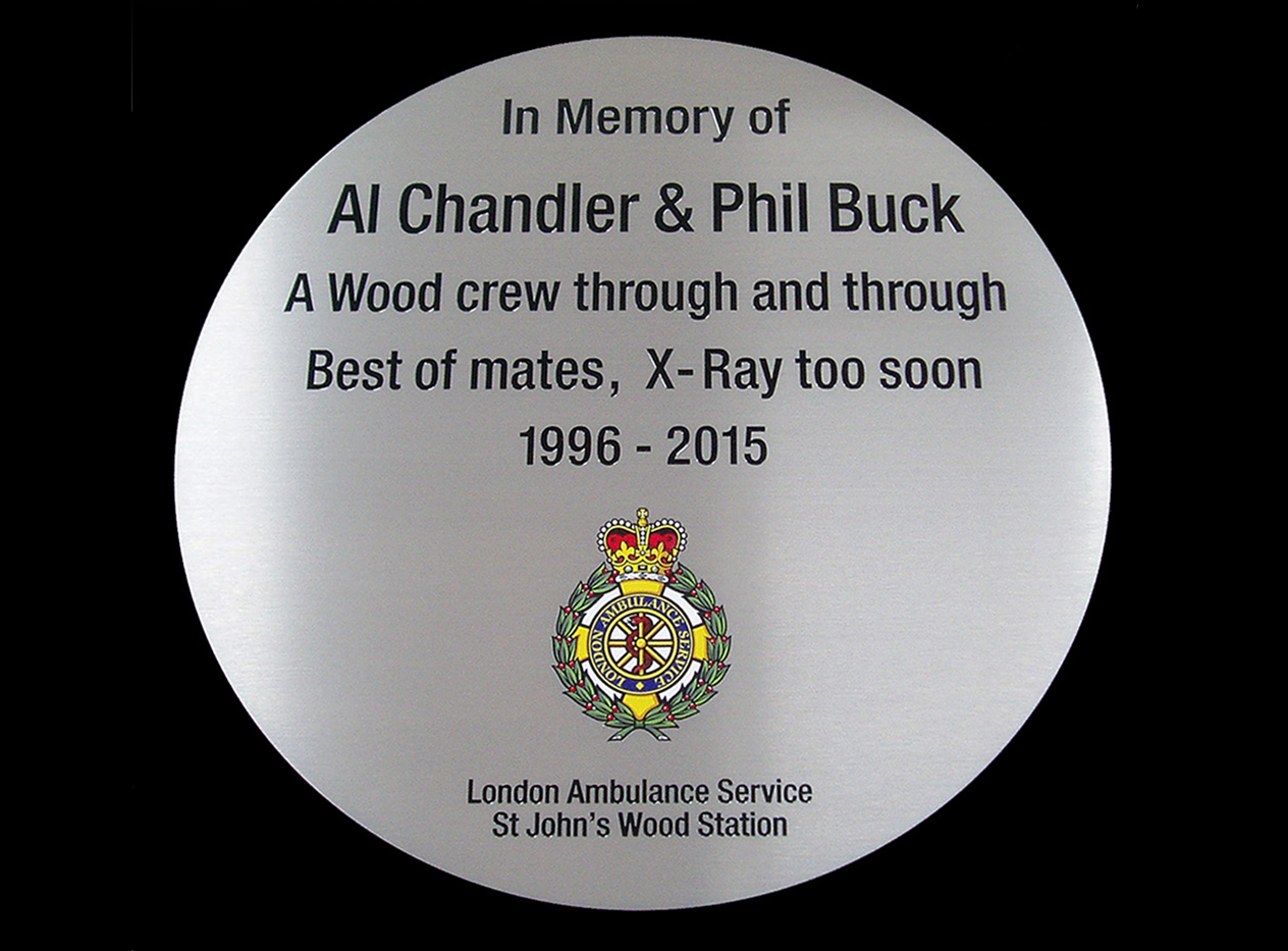 Engraved Stainless Steel Plaque